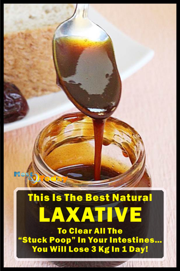This is the Best Natural Laxative to Clear all the “Stuck Poop” in Your Intestines… You Will Lose 3 Kg in 1 Day!