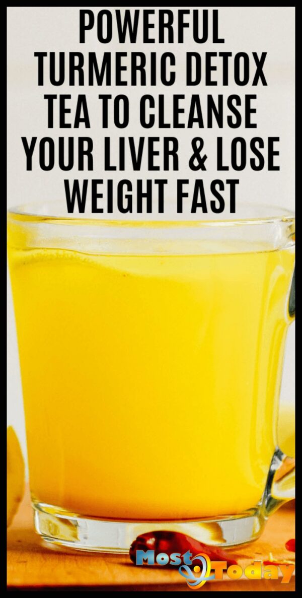 Powerful Turmeric Detox Tea To Cleanse Your Liver & Lose Weight Fast